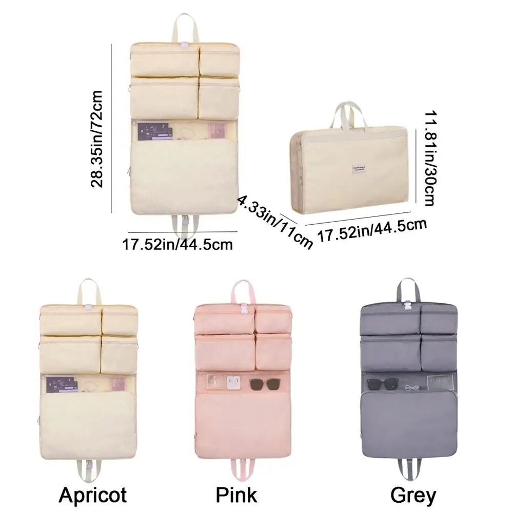 sac de rangement de voyage 7 en 1, grande capacité, anti poussière, pliable, pour vêtements, gain de place, lavable, organisateur de valise de voyage