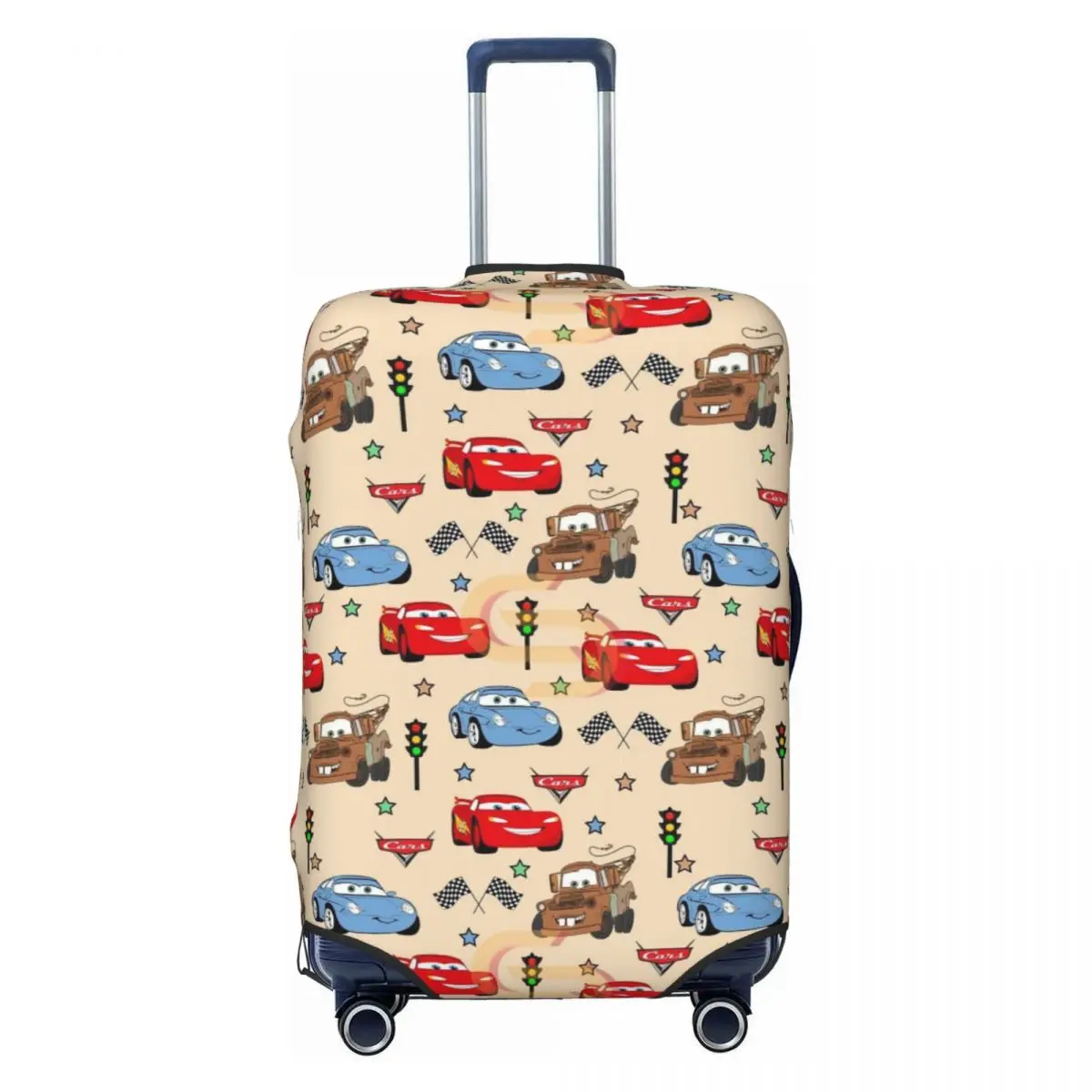 housse de bagage personnalisée lightning mcqueen, housse de protection élastique pour valise de voyage, costume pour 18-32 pouces