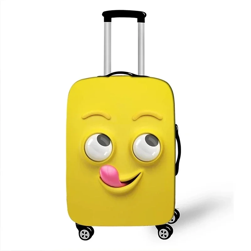 housse de protection élastique pour bagages, imprimé de dessin animé mignon, combinaison à fermeture éclair, sac de 18 à 32 pouces, housse de valise, housse de chariot, accessoires de voyage