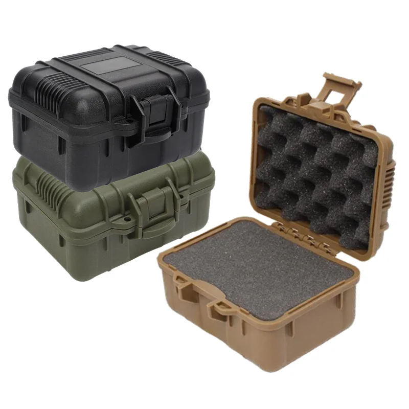 Petite boîte à outils étanche et antichoc, valise, rangement d'outils, organisateur de protection avec étui pélican en mousse, étui rigide en plastique