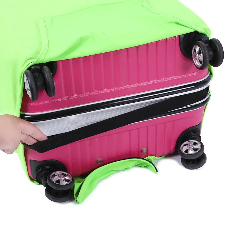 housse de protection pour bagages en tissu extensible, étui anti poussière pour bagages, adapté à la valise de 18 à 32 pouces, organisateur de voyage