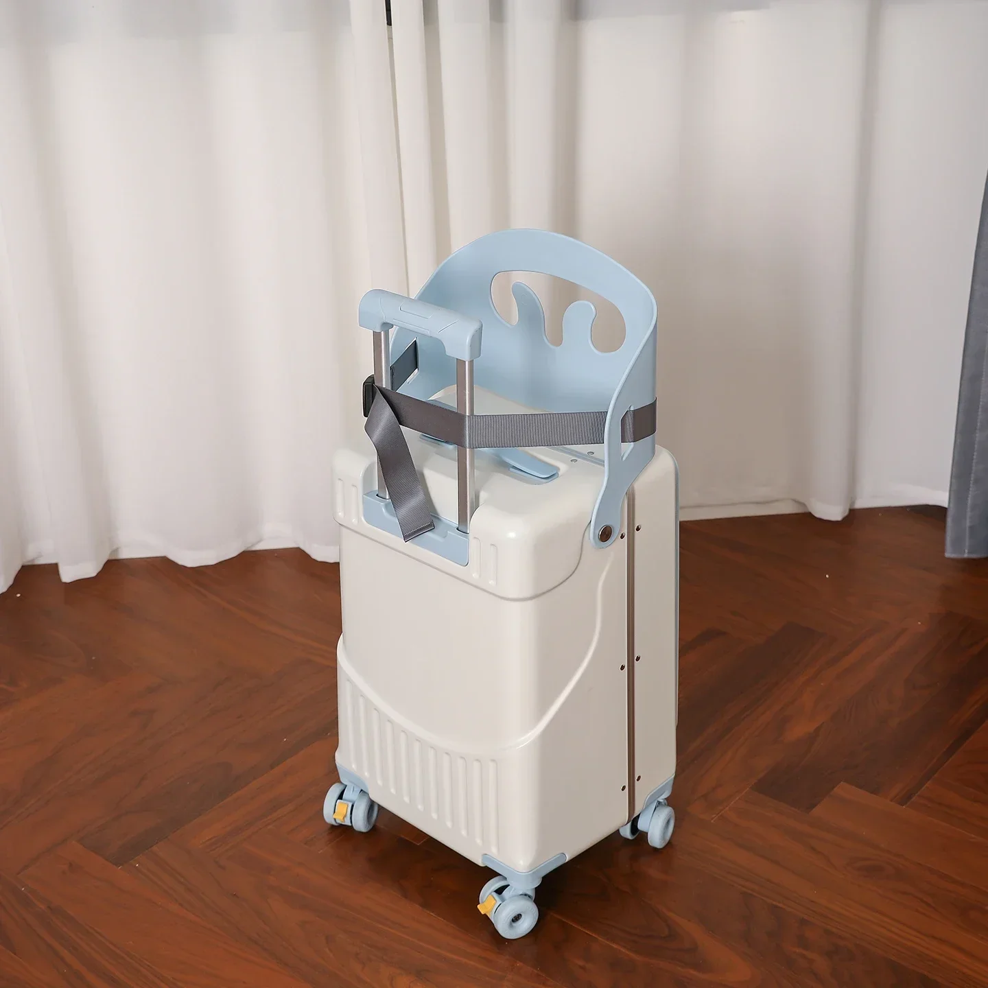 bagage maman pour promenades avec les enfants, valise trolley parent enfant de type poussoir, bagage pour enfants montable, valise à main de 20 pouces