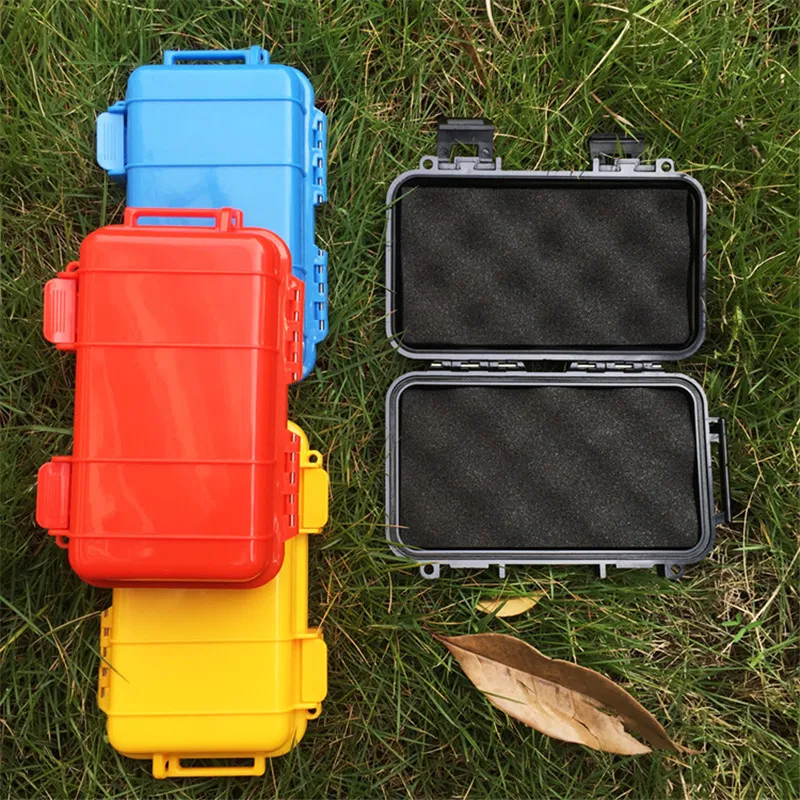 petite boîte à outils étanche en plastique, valise rigide antichoc, conteneur portable sec, étui rigide de rangement, équipement extérieur edc l/s