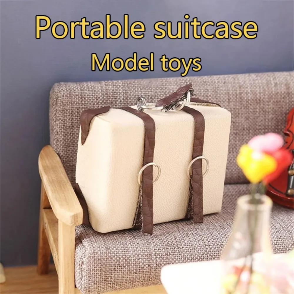 maison de poupée meubles poupée cuir bagages valise modèle cuir maison de poupée mini valise miniature portable