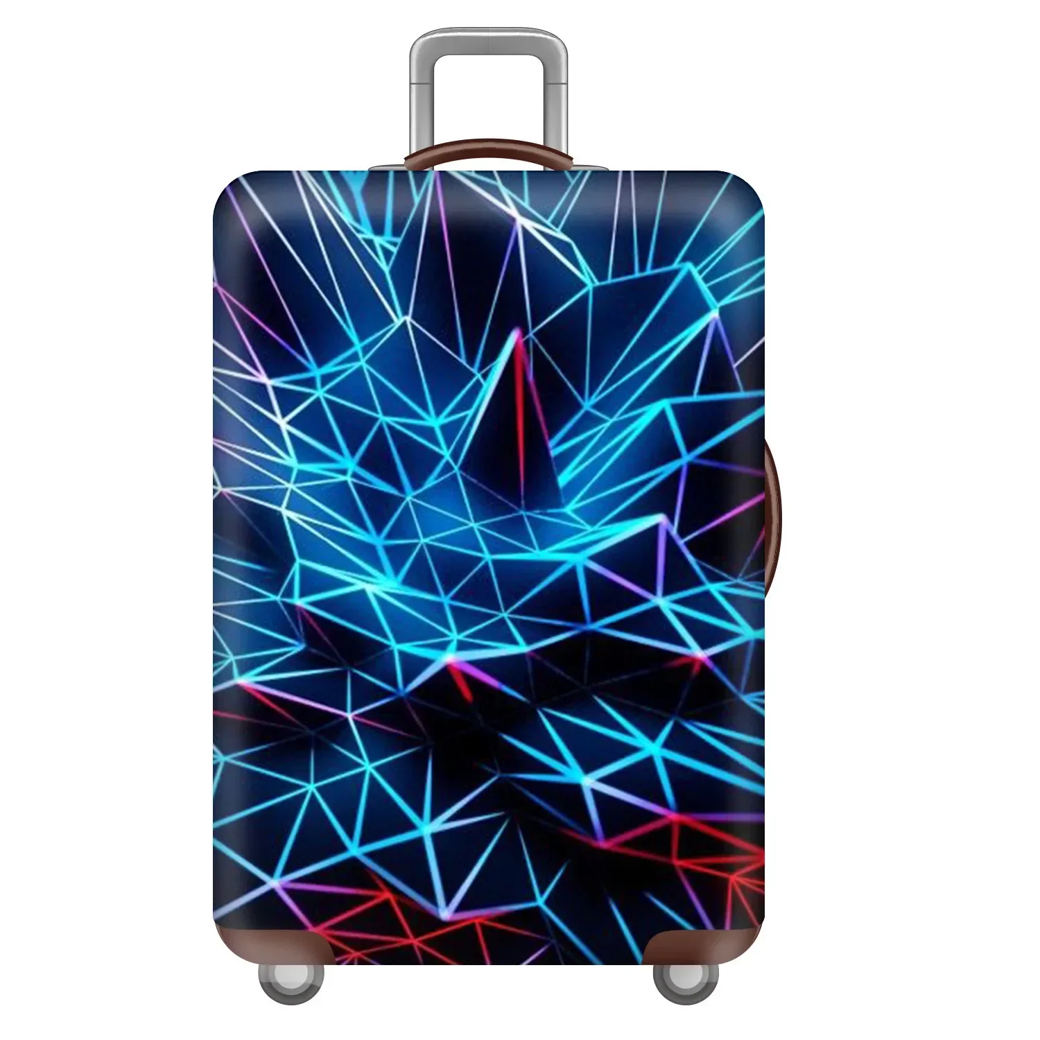 housse de valise cyber style, housse de protection extensible pour bagages, housse anti-poussière adaptée à une valise de 18 à 32 pouces