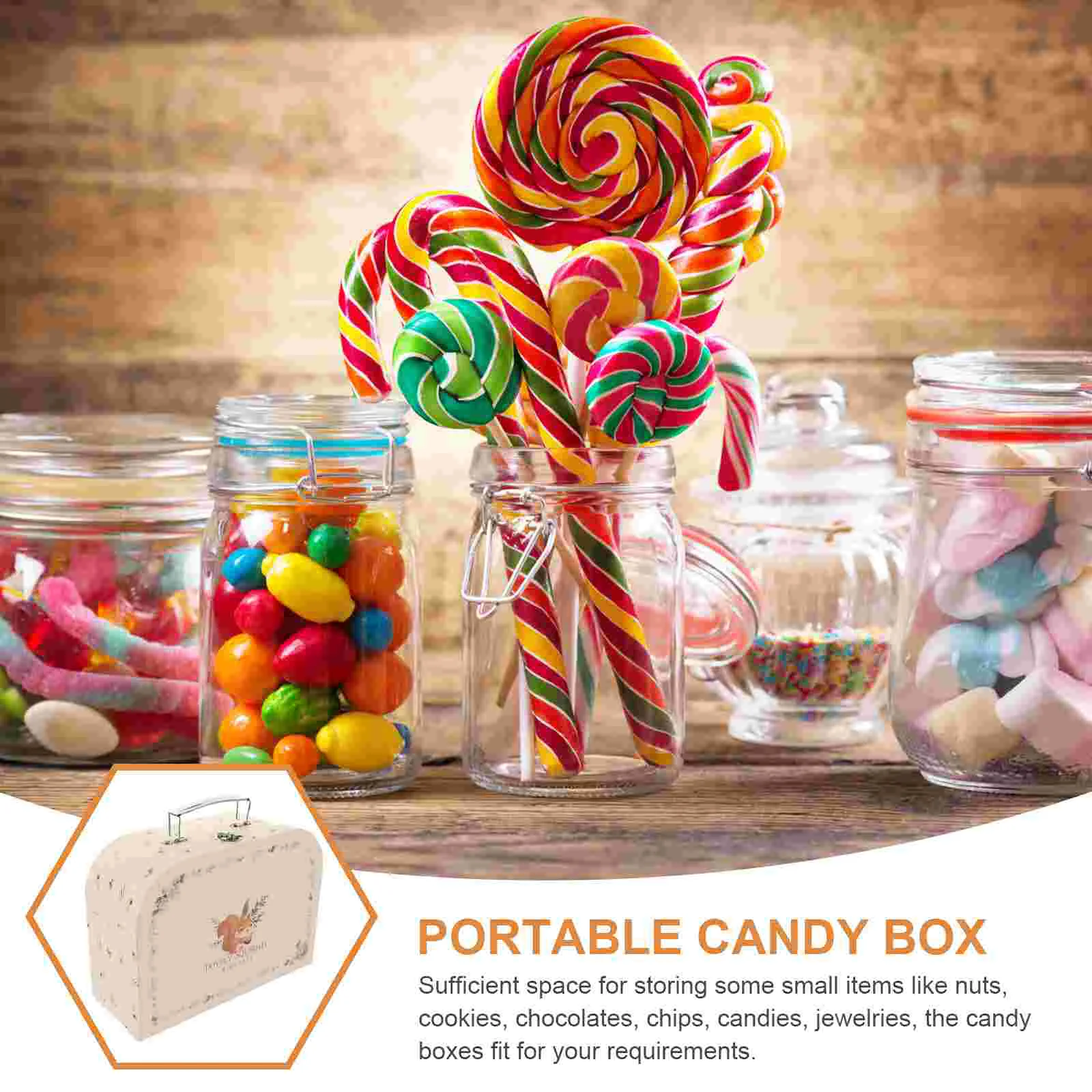 valise en papier portable, boîte de rangement, valises en carton réutilisables, boîte cadeau à bijoux, fournitures de fête de mariage, cadeau décoratif, 1 pièce