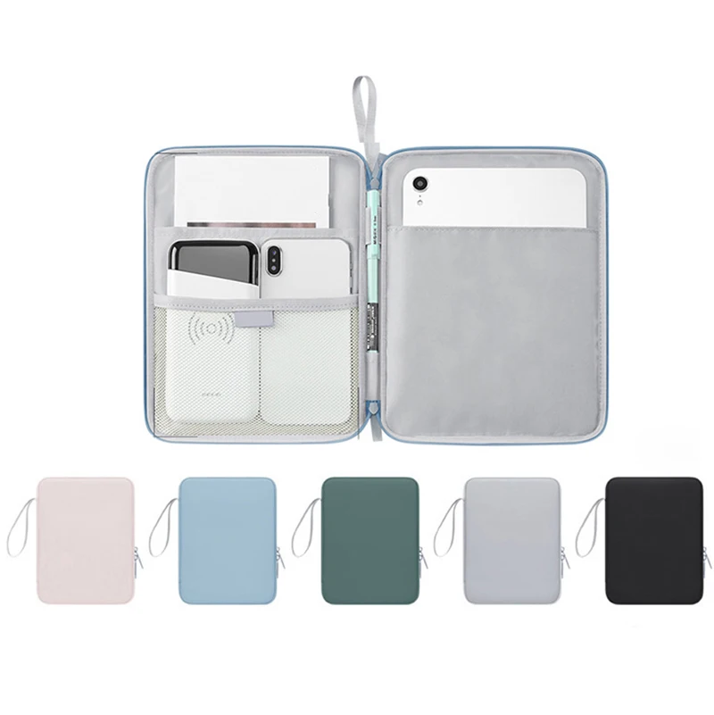 sac à manches pour tablette 10.9/12.9 pouces, étui à main pour ipad air samsung xiaomi lenovo, housse antichoc, pochette multi poches
