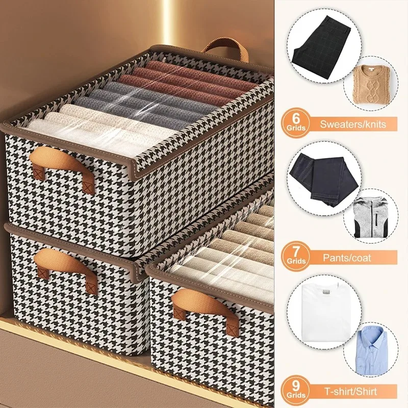 organisateur de valise sans couvercle, panier de rangement pliable avec poignée, boîte de rangement de bureau pour chambre à coucher, dortoir, 1 pièce