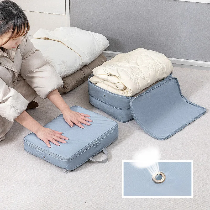 Grand sac de cubes d'emballage de compression de voyage, valise portable, organisateurs de vêtements, étuis de rangement de bagages étanches, sacs MELBags