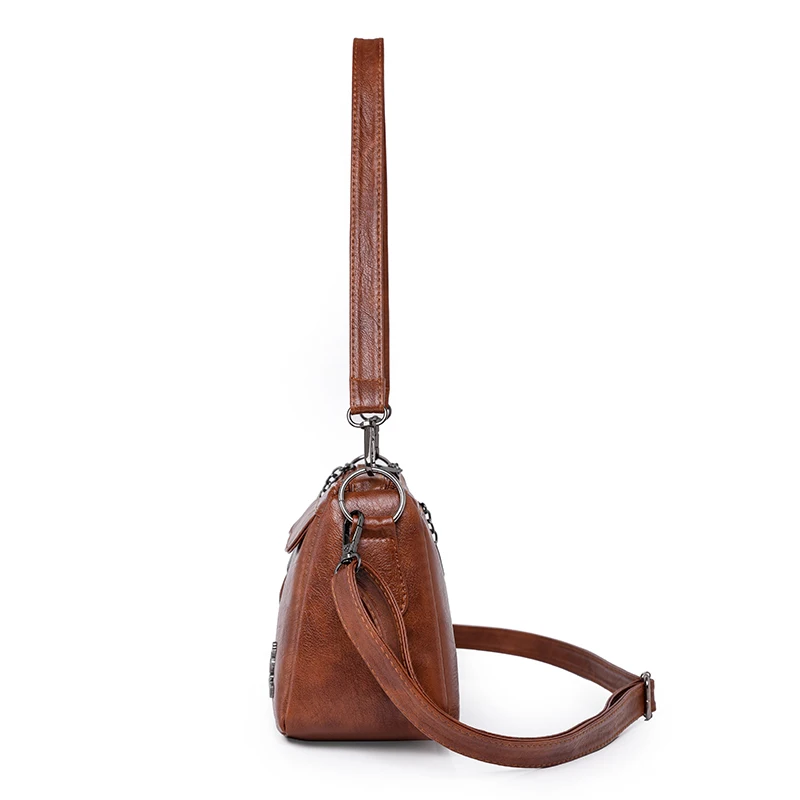 sac à main en cuir pu pour femme, sac à bandoulière vintage, sacs initiés à la mode, design de luxe, nouvelle tendance