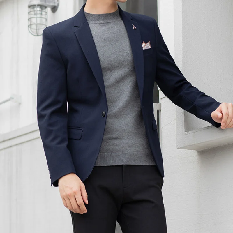 2025 slim fit mode costumes m 4xl haute qualité britannique décontracté couleur unie petit costume pour beaux hommes tout ajustement