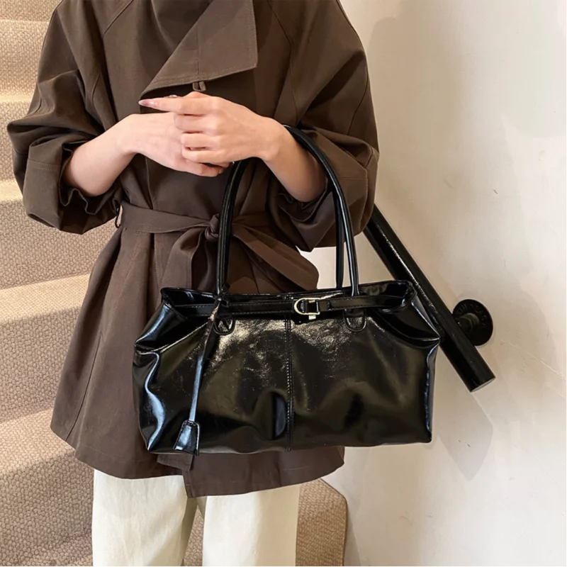 sac à main hobo en cuir pu, sac à bandoulière ample rétro à poignée supérieure, grands sacs de travail pour femmes, travail, shopping, voyage