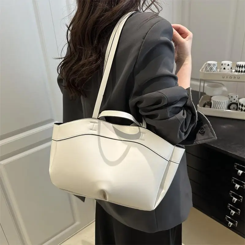 ensemble fourre tout décontracté contemporain ; grand sac à main vibrant de couleur unie ; sac à bandoulière multifonctionnel pour les navetteurs des femmes ; cadeau idéal