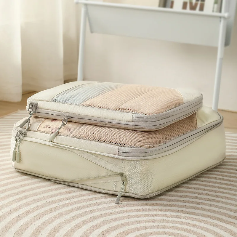 cubes d'emballage à compression pour valises, accessoires de voyage, organisateurs d'emballage extensibles, cubes d'organisation de voyage légers