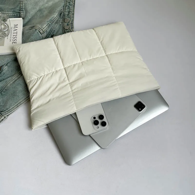 pochette classique pour femmes, sac plat de grande capacité, grandes poches pour l'automne et l'hiver, sac à main couleur bonbon pour filles