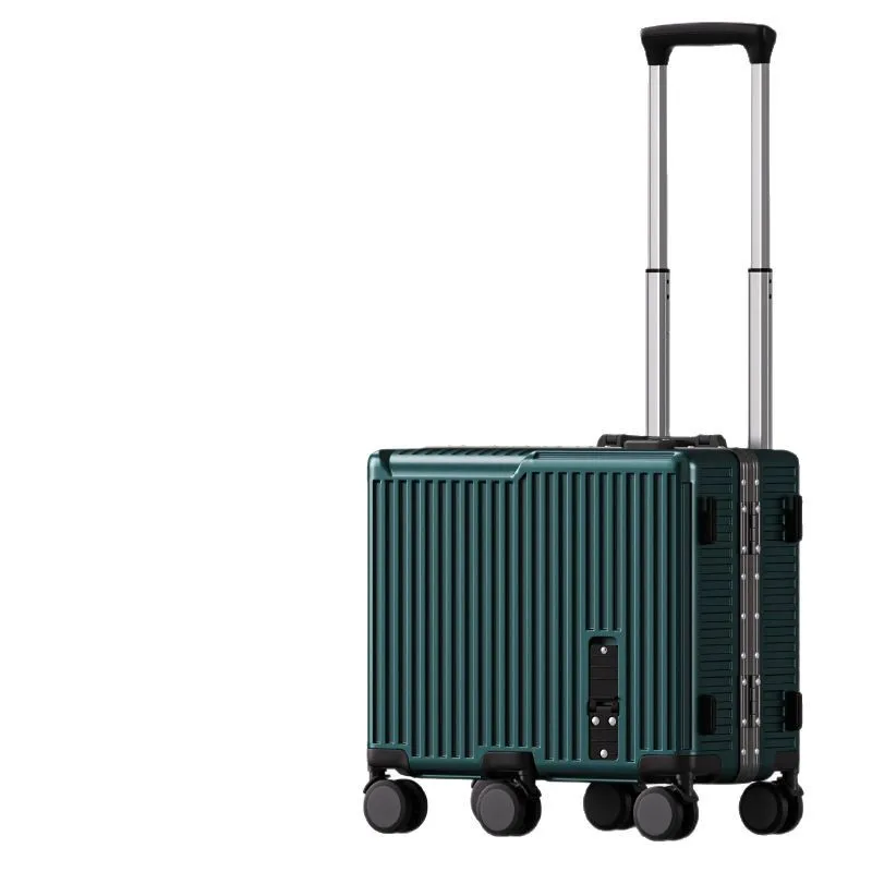 bagage à cadre en aluminium pour enfants ride on : valise à roulettes de 20 pouces avec serrure à combinaison pour garçons et filles