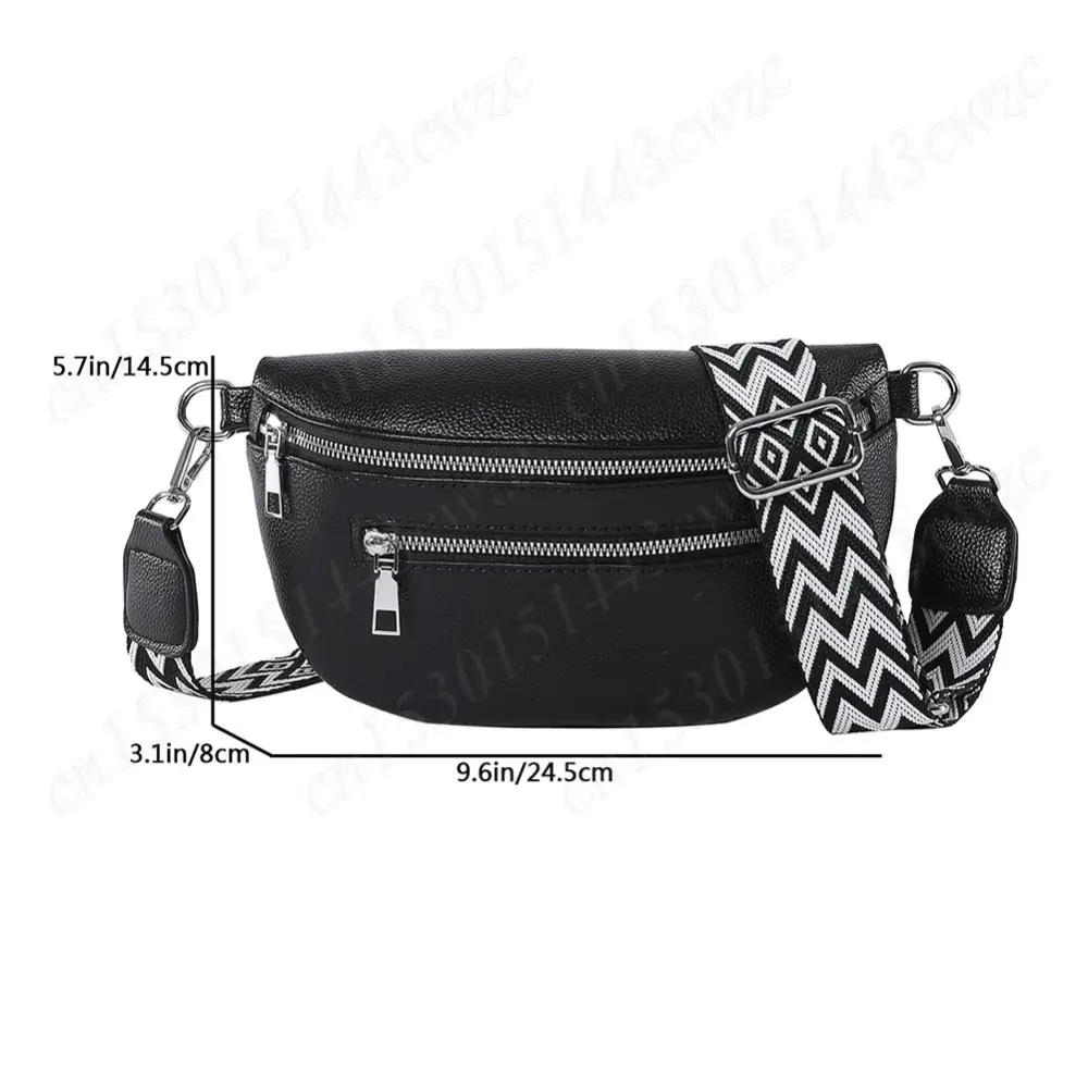 sac à bandoulière élégant pour femmes, sac de poitrine vintage, sac à bandoulière simple multi poches, sac à bandoulière de mode, sac de voyage en plein air