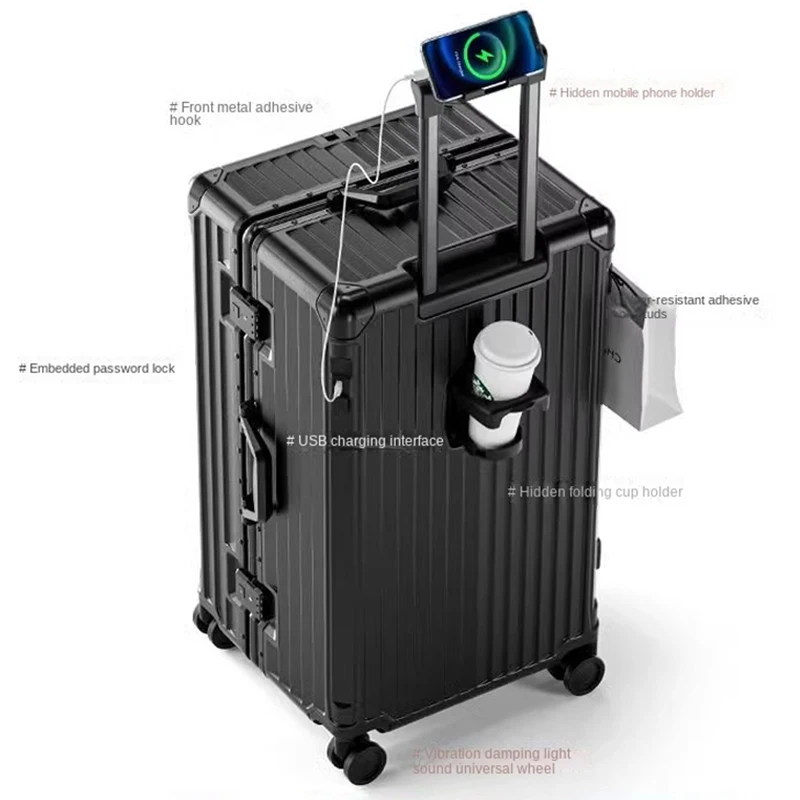 2025 nouvelles valise de voyage grande capacité bagage multifonctionnel 30 pouces valise 20 "28" boîtier de chariot valise cabine de voyage