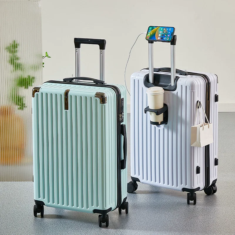 sac de voyage pour bagages à la mode, valise à bagages de 20/24 pouces, valise à serrure combinée