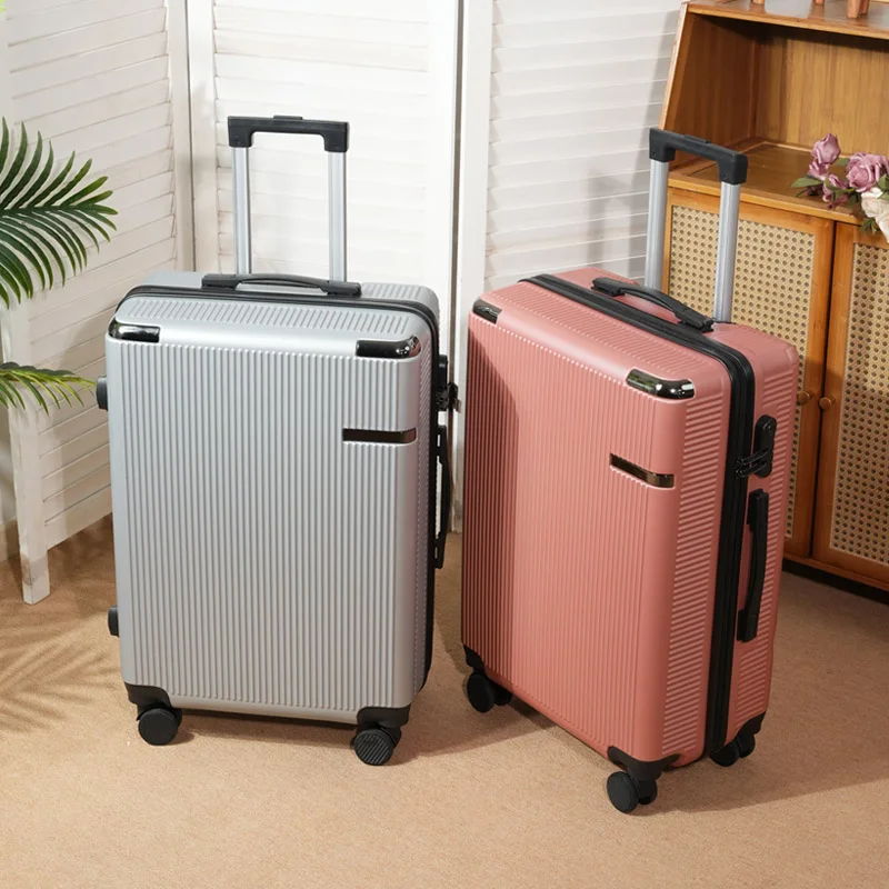 valise à roulettes de 20/24/28 pouces pour voyage avec poignée de traction, adaptée aux hommes et aux femmes, grande capacité, adaptée à vérifié
