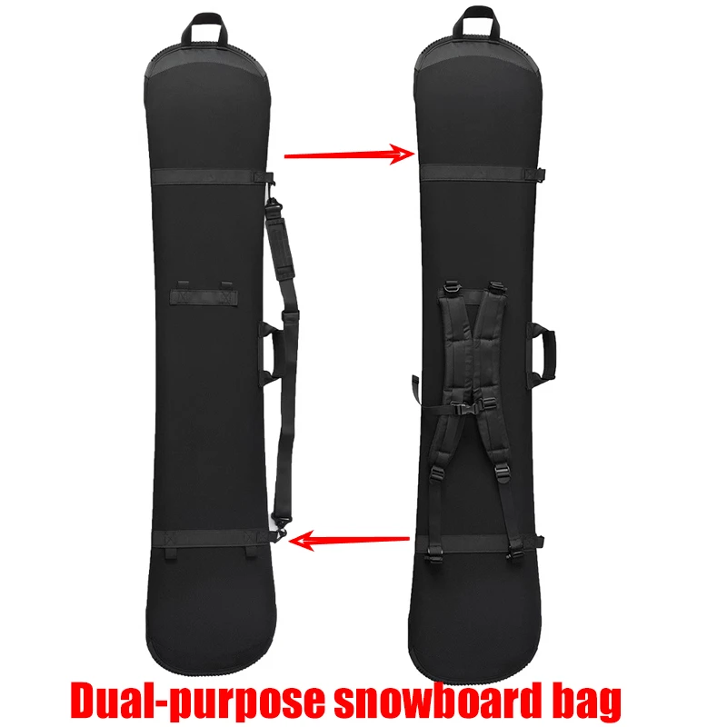 sac de ski sac de snowboard monoboard plaque étui de protection réglable grande capacité résistant aux rayures sac à dos sacs de ski portables