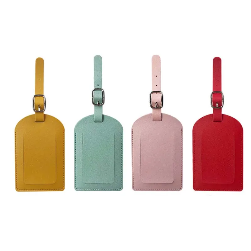 étiquette de nom de bagage de voyage de valise en cuir d'unité centrale de faveur de mariage portatif étiquette de sac de bagage