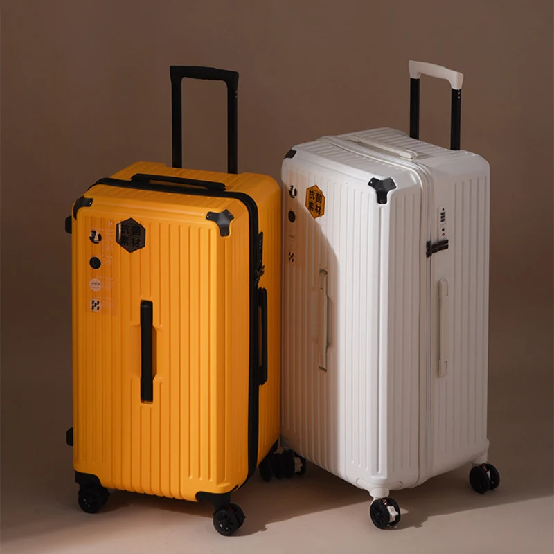 valise à tige de traction pour étudiants, capacité surdimensionnée, frein de 28 pouces, roue universelle, bagage de voyage, mot de passe pour hommes et femmes, boîte de voyage de 32 pouces