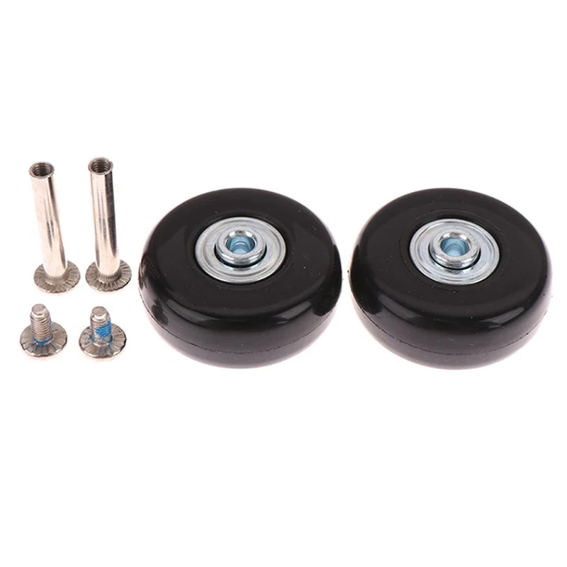 roues de remplacement pour valise à bagages, pièces de valise, essieux durables, roulettes flexibles à degré coulissant, dia50/54/60mm