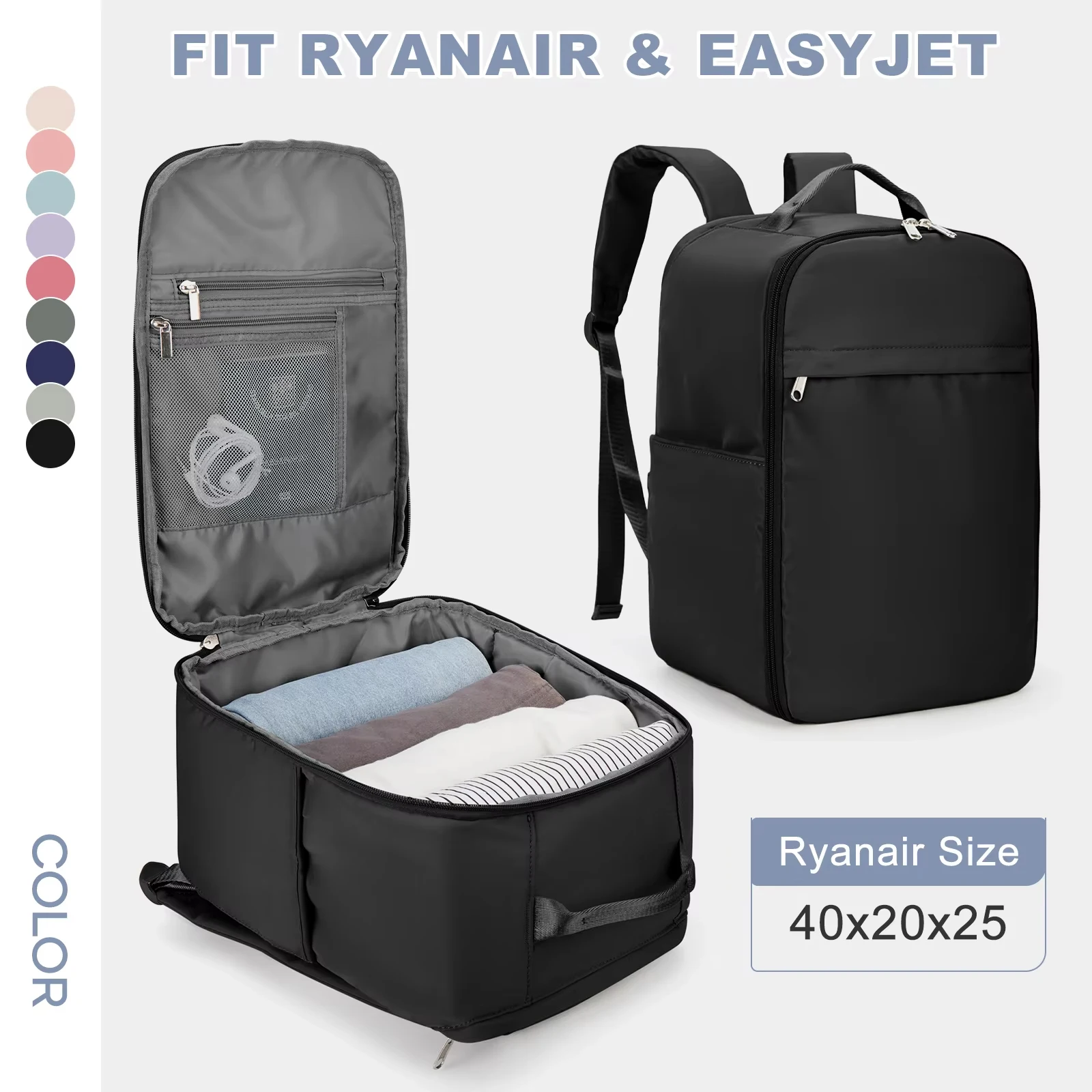 ryanair sac à dos 40x20x25 sac de cabine bagage à main sac à dos de voyage pour easyjet cabine sac 45x36x20 sac à dos pour ordinateur portable pour femmes/hommes