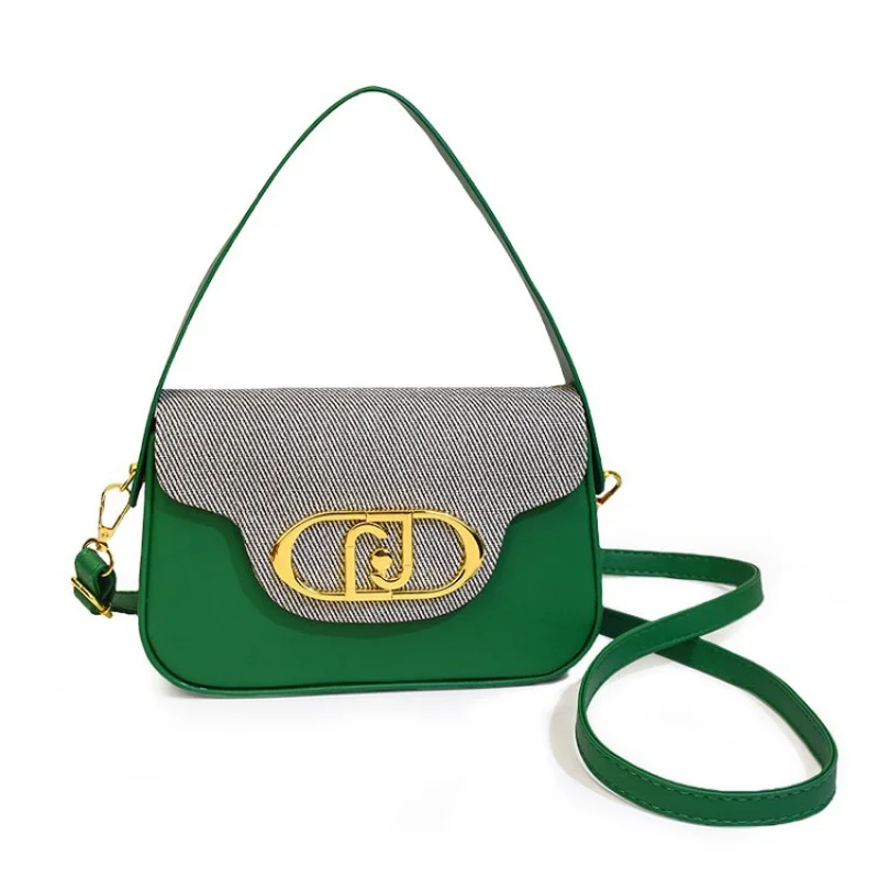 sac à bandoulière de luxe pour femmes, fabriqué en cuir fin, élégant, vintage, léger, doux, aspect raffiné au quotidien 