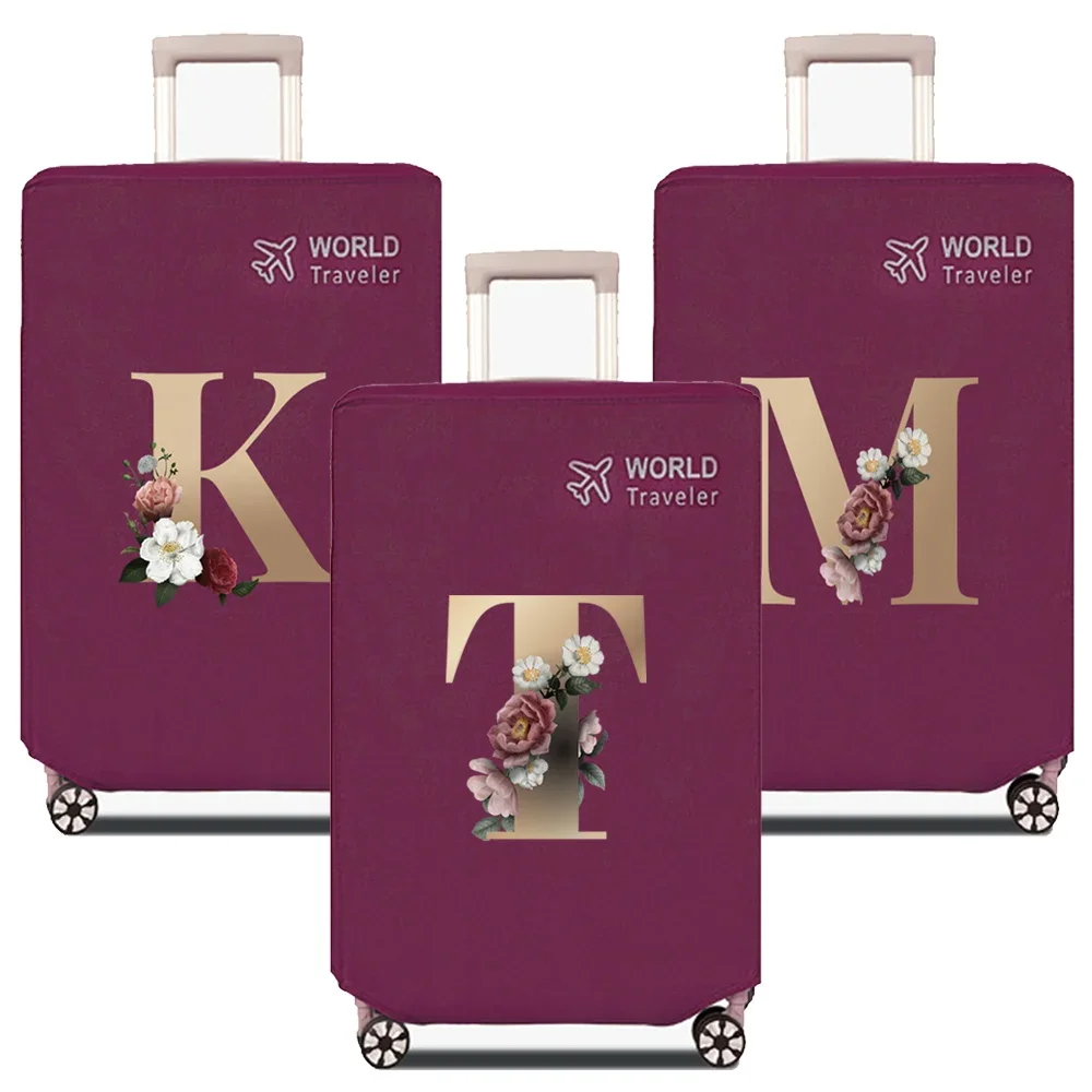 housse de protection pour bagages, étui anti-poussière pour bagages, adapté pour chariot à lettres dorées de 20 à 30 pouces, accessoires, fournitures pour bagages
