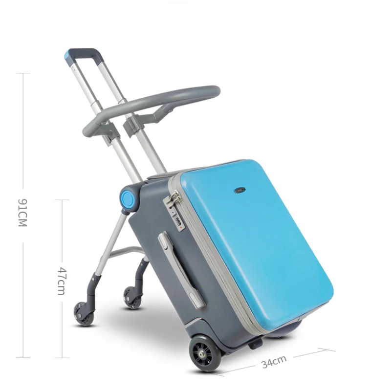 sacs de voyage à roulettes avec garde corps pour enfants, bagages pour enfants, valises pour enfants, étui à bagages à roulettes, 20 po