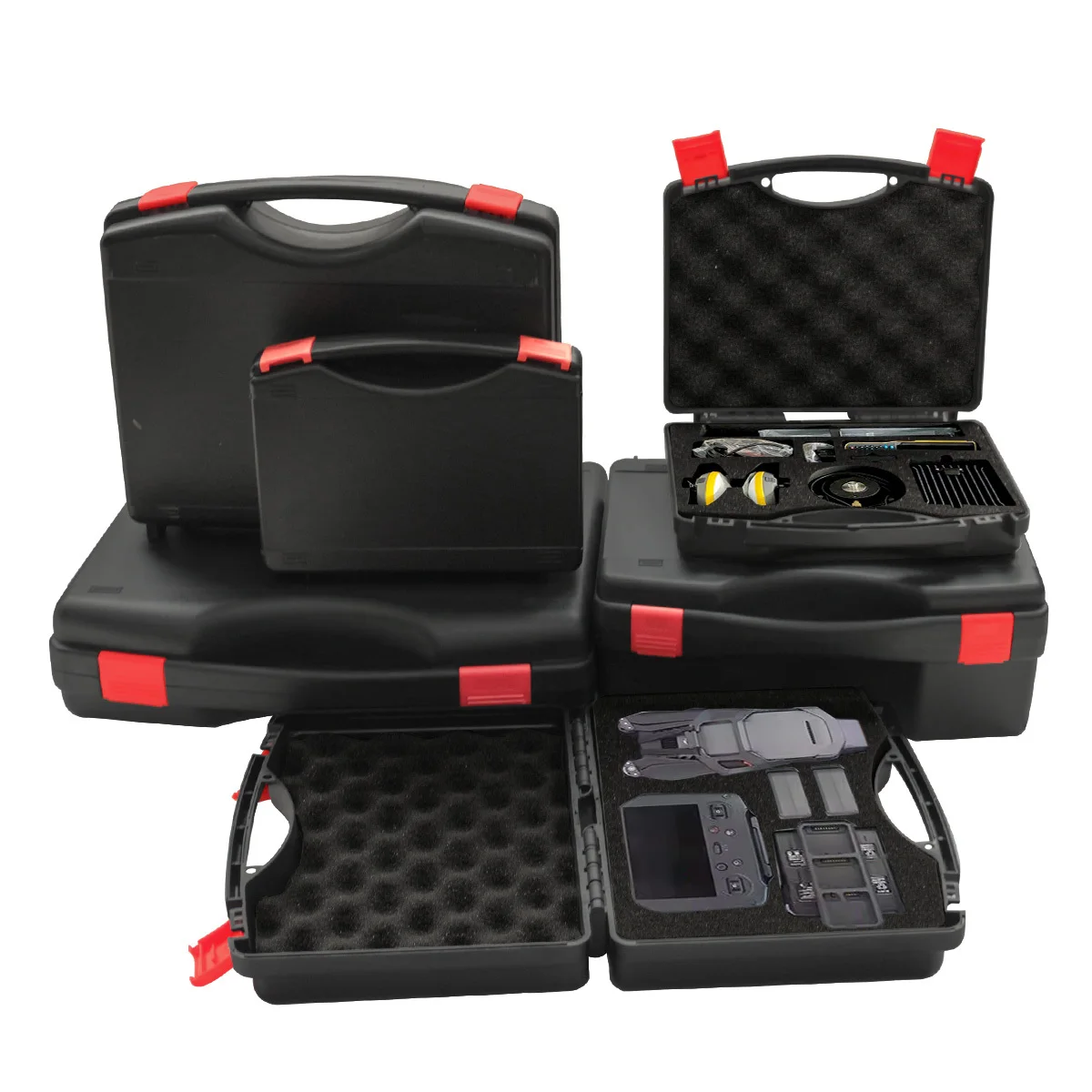 valise légère avec éponge, boîte de rangement portable en plastique, mallette à outils de sécurité pour ordinateur portable, équipement électronique, mallette d'instruments 1 pièce