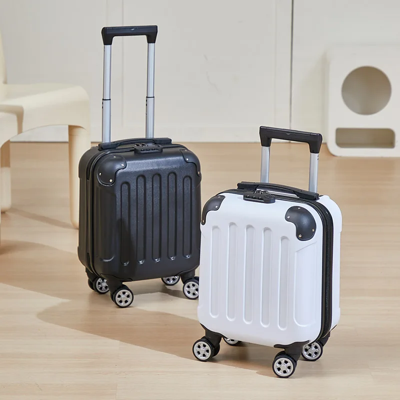 bagage à main à la mode valise de cabine de 14 pouces parfaite pour les courts voyages comprend un porte gobelet et un support pour téléphone multi dire