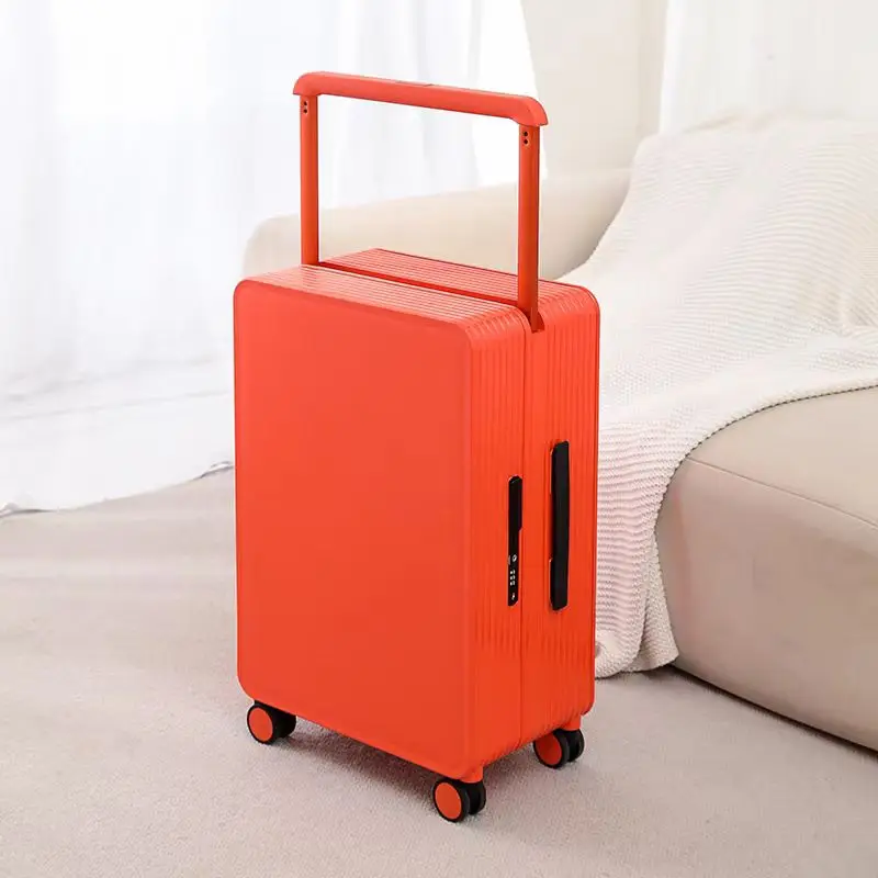 valise à poignée large pour hommes et femmes, bagage à roulettes, roues tournantes, sac de voyage, cabine, mot de passe, bagages à roulettes, haute qualité, 20/24 pouces