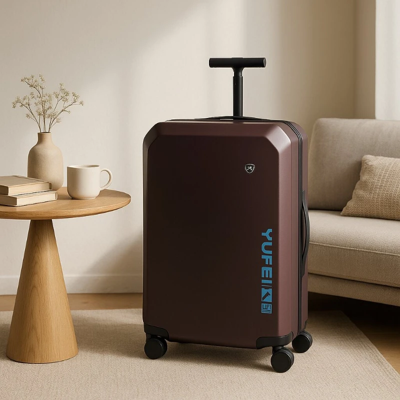 Valise légère à roulettes Durable pour voyage, 26 pouces, tendance, ultralégère, à coque rigide, pour PC
