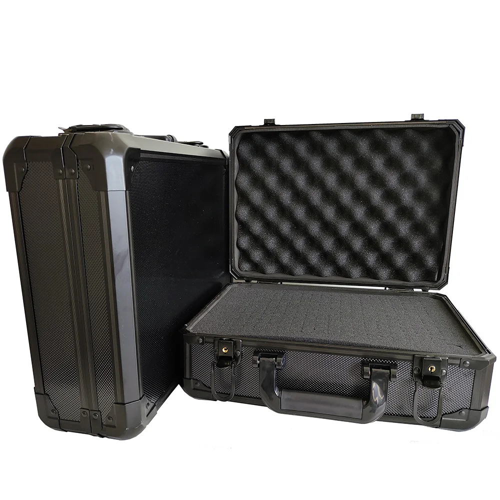 Valise de rangement avec cadre en alliage d'aluminium, boîte de rangement avec éponge pour accessoires de caméra, microphone, centre commercial, outils de importateur RC