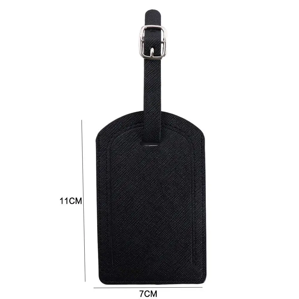 Étiquette de bagage en cuir pu pour avion, enregistrement de voyage, vacances, étiquette de valise d'avion, carte d'embarquement