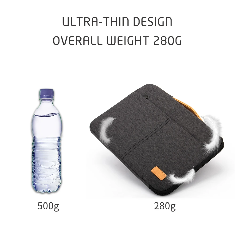 housse pour ordinateur portable 14 15.6 pouces, pochette pour macbook hp dell acer, mallette d'ordinateur antichoc, étui de voyage pour hommes d'affaires