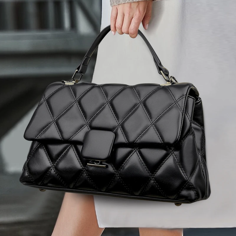 Sac à main rétro en cuir souple pour femmes, sacs carrés à la mode, haute qualité, célèbre designer, portefeuille