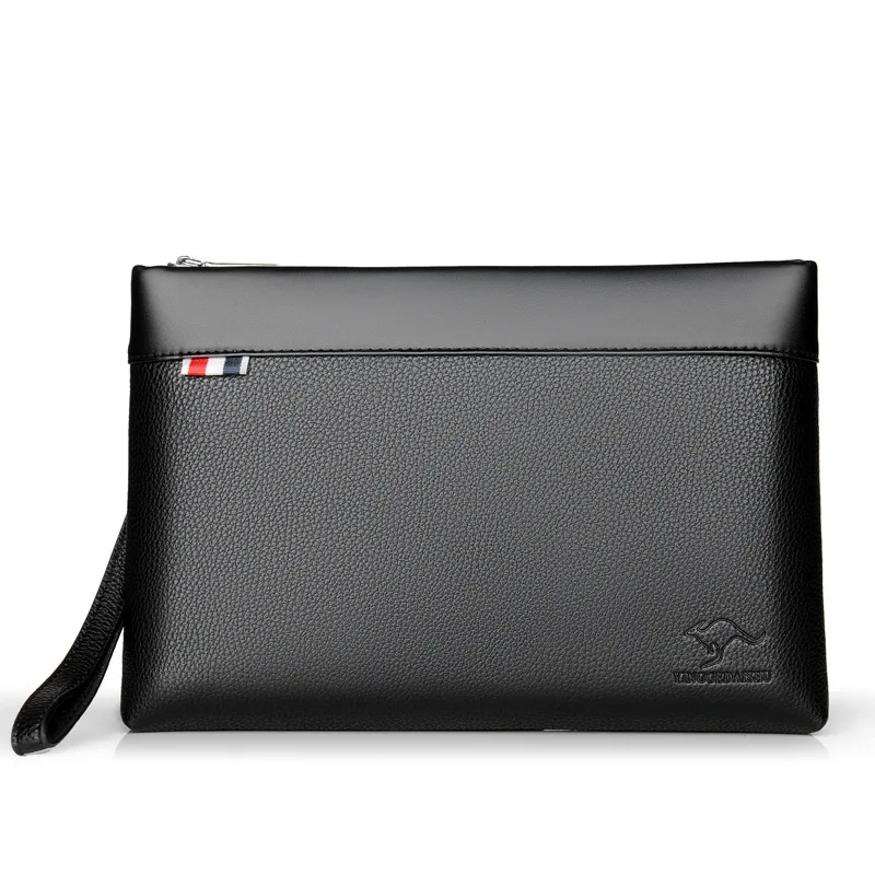sac à main de style business pour hommes, pochette en cuir pu souple, sac de taille pour hommes, élégant, loisirs, pochette à main élégante, mode