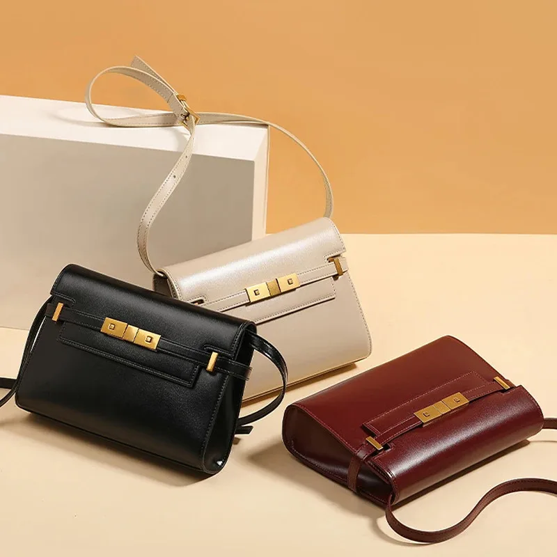 Sac à main rétro de luxe pour femmes, marque originale Yangshulin, sac sous le bras Manhattan, sensation haut de gamme, sac à la mode pour femmes