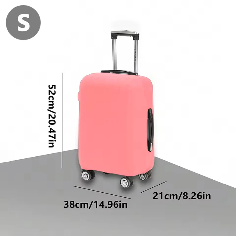 housse de protection pour valise de voyage à la mode, housse de protection pour bagages, couleur unie, adaptée aux valises de 18 à 32 pouces. zmt