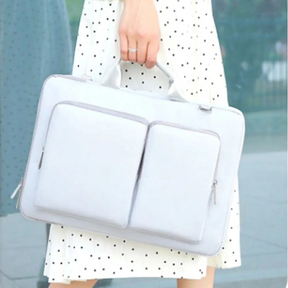 sac à main portable léger pour ordinateur portable, porte documents, pochette pour ordinateur portable, résistant aux chocs, sac messager à bandoulière pour le travail