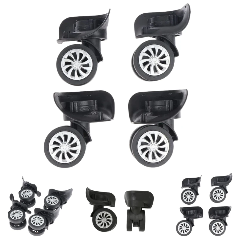 Valise à bagages universelle, roues pivotantes à 360 degrés, outils de roue de chariot, 4 pièces