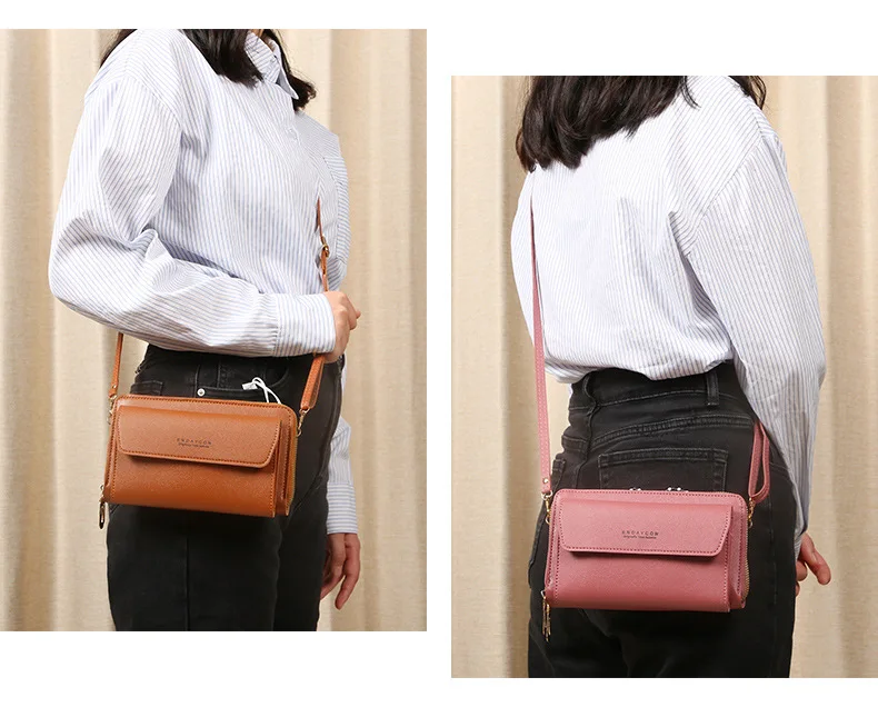 sac à main multi cartes pour femmes, sac à bandoulière décontracté de grande capacité, paquet de téléphone portable, nouveau style à la mode