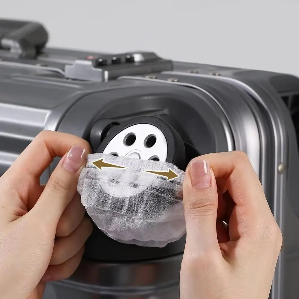 couvre-roues à bagages, protection de valise anti-poussière, accessoires de voyage jetables pour valises à roulettes
