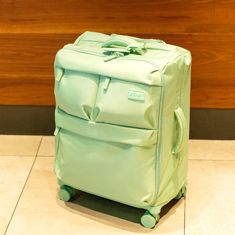 20/24 pouces nouveau bagage imperméable oxford tissu plusieurs poches valise ultra léger valises de voyage sac de cabine