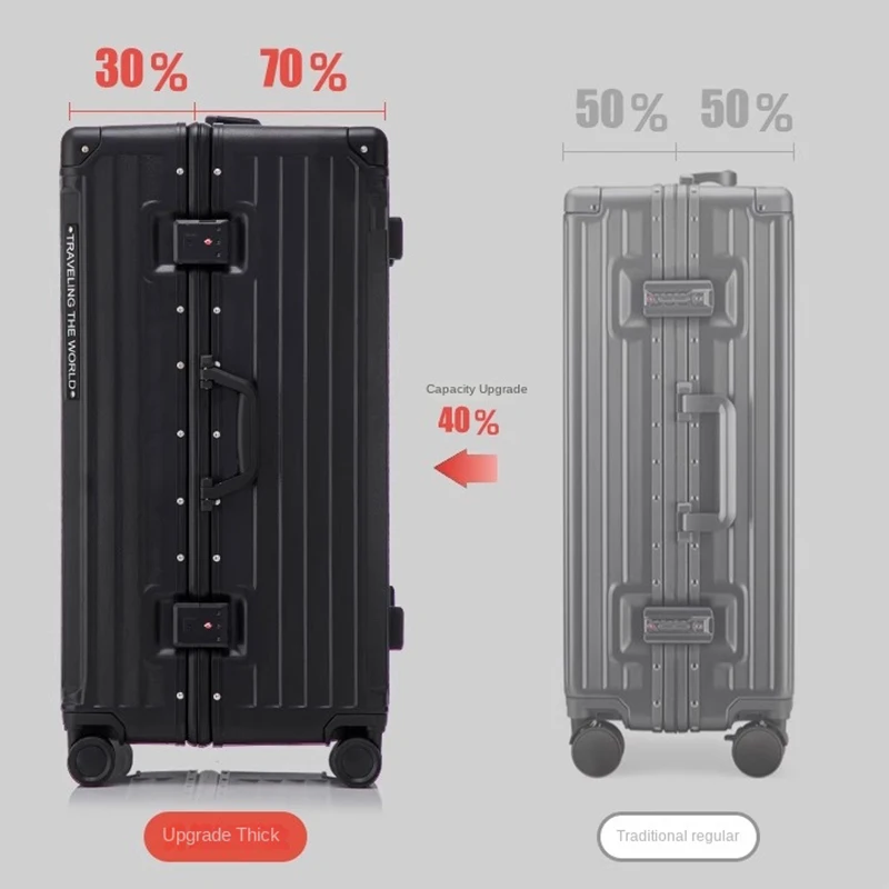 2025 nouvelles valise de voyage grande capacité bagage multifonctionnel 30 pouces valise 20 "28" boîtier de chariot valise cabine de voyage