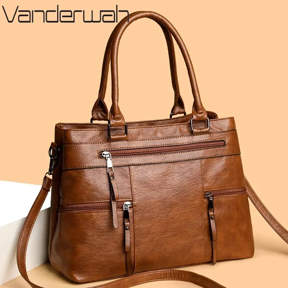 sac à main élégant pour femmes de haute qualité en cuir sacs à poignée supérieure sac à main dames sac à bandoulière fourre-tout décontracté bolso marca lujo